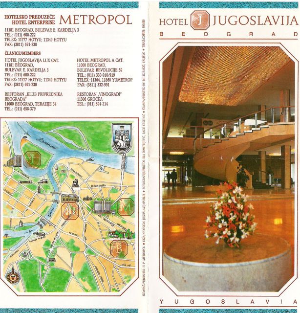 Hotel Jugoslavija, Belgrade, 1