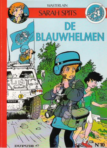 Scans of cover comic book "De Blauwhelmen": cover